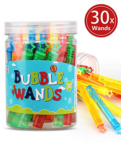 TOY Life 32 Bubble Party Favors for Kids 4-8 Bubble Maker Kids Goodie Bags Stuffer Bulk Prizes Assortment for Kids Bubbles Wand Wedding Fiesta Birthday Bulk Easter Basket Stuffers for Kids