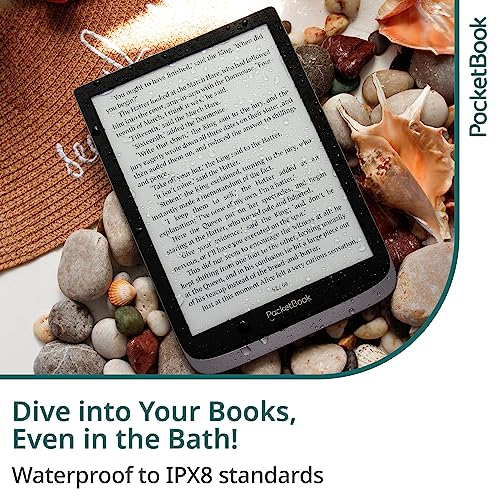 PocketBook InkPad 3 Pro | E-Reader IPX8 Waterproof | Large 7.8ʺ Glare-Free & Eye-Friendly E-Ink Screen | Text-to-Speech Function | Audio Output & Bluetooth | Audiobook & E-Book Reader | SMARTlight