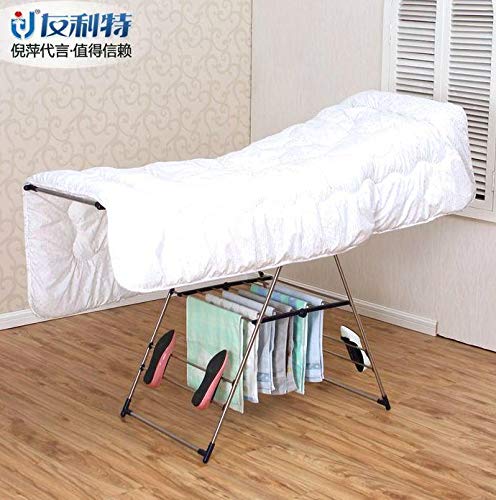 CUISINE TALENT EZHOME Large Foldaway Laundry Rack, Heavy Duty, Collapsible, Space-Saving Storage, Stainless Steel, Indoor/Outdoor