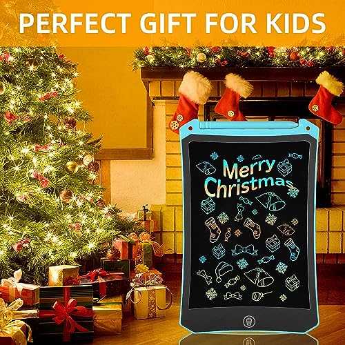 LCD Writing Tablet, 8.5 Inch Colorful Doodle Board Electronic Doodle Pad, Drawing Board Drawing Tablets for Kids, Educational Toys Birthday Gifts for Girls Boys Age 3-8 (Blue)