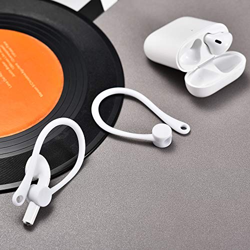 Ear Hooks Designed for Apple AirPods 1, 2, 3, Pro and Pro 2, ICARERSPACE AirPods Ear Hooks for Running, Jogging, Cycling, Gym - White