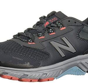 New Balance Women's 510 V5 Trail Running Shoe, Gunmetal/Wax Blue/Wax Blue, 8.5