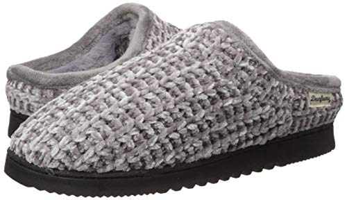 Dearfoams Women's Chenille High Vamp Clog Slipper, Excalibur, Medium