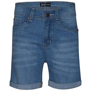 kids girls shorts bermuda light blue jeans hot pant summer denim short 5-13 year