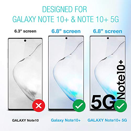 XClear 3 Pack Screen Protector Designed for Galaxy Note 10 Plus/Note 10 Plus 5G (2019) [Case Friendly] TPU Film Anti-Scratch HD Protector Compatible Samsung Galaxy Note10+ / Note 10+ 5G - Pack of 3