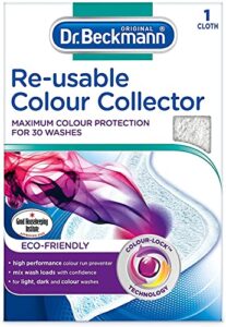 dr. beckmann re-usable colour collector cloth | eco-friendly colour protection for up to 30 washes | reusable cloth | 1 pack = 1 cloth
