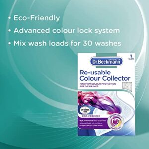 Dr. Beckmann Re-usable Colour Collector Cloth | Eco-friendly colour protection for up to 30 washes | Reusable cloth | 1 pack = 1 cloth