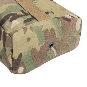 EXCELLENT ELITE SPANKER Molle Dump Pouch Drawstring Magazine Utility Pouch Folding Dump Pouch Waist Bag(Multicam)