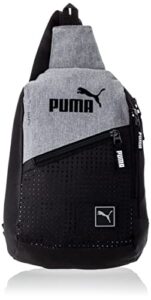 puma evercat sidewall sling backpack, one size, heather grey