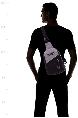 PUMA EVERCAT SIDEWALL SLING BACKPACK, One Size, Heather Grey