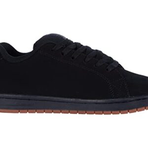 DC Gaveler Casual Low Top Skate Shoes Sneakers Black/Gum 11 D (M)