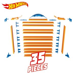 Hot Wheels Rack N' Track Storage for 44 Cars or Other Toys - Showcase, Display Box, Collector's Case, Collector's Box, Multicoloured, Cars are Not Included (HWCC9)