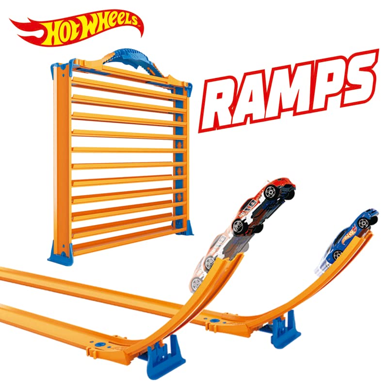 Hot Wheels Rack N' Track Storage for 44 Cars or Other Toys - Showcase, Display Box, Collector's Case, Collector's Box, Multicoloured, Cars are Not Included (HWCC9)