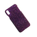 sparkle iphone 8 case deep purple bling iphone cases for women handmade custom covers for iphone xs max, iphone xr glitter shiny phone case 14 pro max, iphone 13 pro