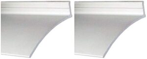 pemko aluminum door bottoms overhead rain top drip, clear anodized, 2-1/2”w x 52"l x 5/8”h - 346c52 (Тwо Расk)