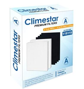 climestar true hepa filter a 115115 size 21 pack of 2 hepa plus 4 carbon compatible replacement filters for winix air purifiers 6300 p300 5300 5500 5300-2 6300-2 c535