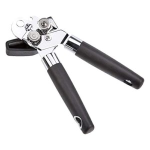 Amazon Basics Can Opener, Black Soft Grip Handle