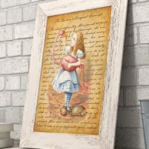 Alice in Wonderland Prints - 8x10 Unframed Wall Art Print Poster - Perfect Alice in Wonderland Gifts and Decorations (The Queen's Croquet)