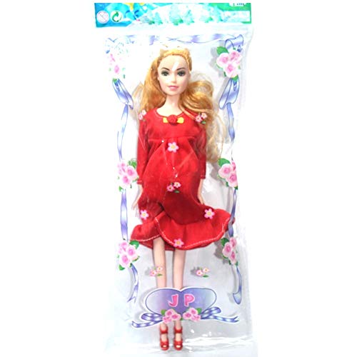 Kunhe Red Real Pregnant Doll Have a Baby in Her Tummy Mom Doll