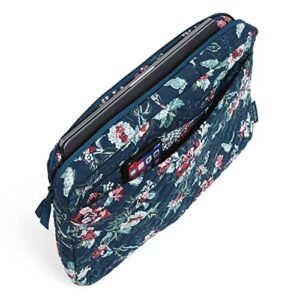 Vera Bradley Women's Cotton Laptop Organizer, Rose Toile - Recycled Cotton, One Size