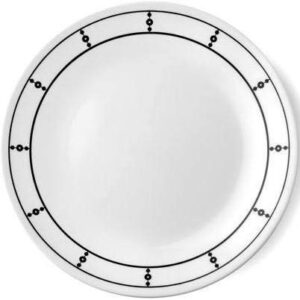 corelle black and white 4 bread and butter plate 6.75 in pack of 4