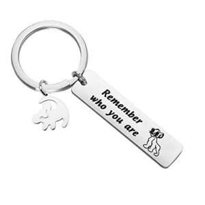 tgbje remember who you are bracelet inspired bangle lion king gift for friend (lion king keychain)