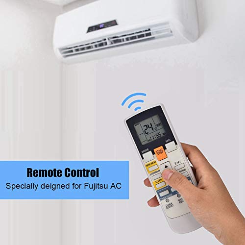 Air Conditioning Remote Control Compatible with Fujitsu AC, Replacement AC Remote Controller for Fujitsu AR-RAH1E AR-RAH2E