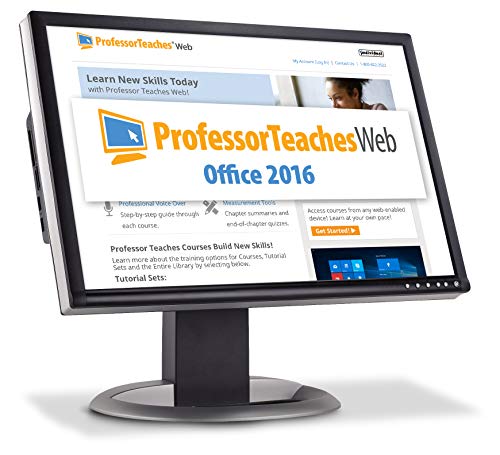 Professor Teaches Web - Office 2016 - Annual Subscription [PC Online code]