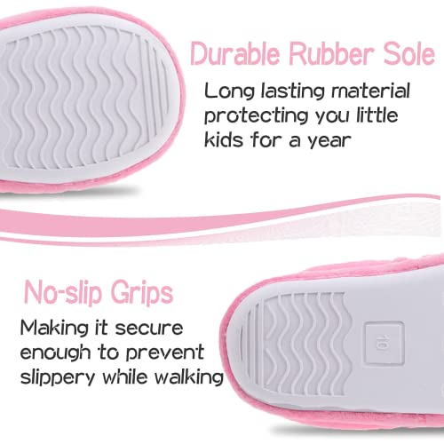 MIXIN Girls and Boys Slippers Mermaid Princess No-Slip Memory Foam Slippers Soft Rubber Sole House Shoes for Bedroom Indoor Outdoor Mermaid 3