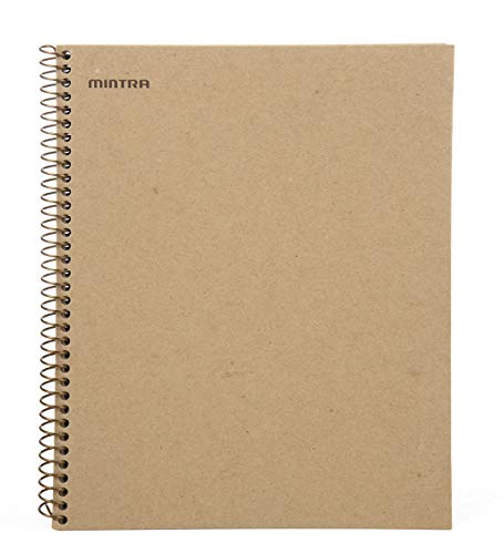 Mintra 100% Recycled Notebooks (Letter Size (8.5in x 11in), Plain Cover 3pk)