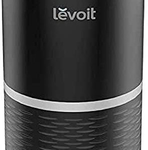 LEVOIT Air Purifiers for Home, HEPA Filter for Smoke, Dust and Pollen in Bedroom, Ozone Free, Filtration System Odor Eliminators for Office with Optional Night Light, 1 Pack, Black