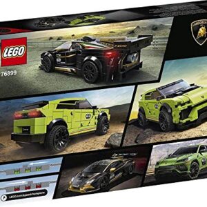 LEGO Speed Champions Lamborghini Urus ST-X and Lamborghini Huracán Super Trofeo EVO 76899 Building Kit (663 Pieces)