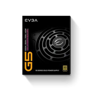 EVGA 220-G5-0850-X1 Super Nova 850 G5, 80 Plus Gold 850W, Fully Modular, ECO Mode with Fdb Fan, 10 Year Warranty, Compact 150mm Size, Power Supply