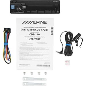 ALPINE UTE-73BT Digital Media Advanced Bluetooth Car Receiver w/AUX/USB+Remote