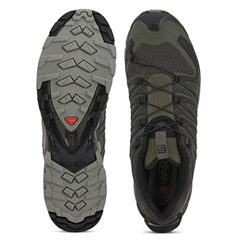 Salomon XA PRO 3D v8 Trail Running Shoes for Men, Grape Leaf/Peat/Shadow, 10.5