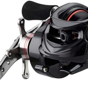 Fishdrops Baitcaster Reel 7.5 oz Light Weight & Smooth, 12.12LB Drag Magnetic Brake Baitcasting Reels, Gear Ratio 7.0:1 Affordable Low Profile Freshwater Bait Caster Fishing Reel