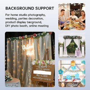 BEIYANG Backdrop Stand, 7.5 FT x 10 FT Adjustable Photography Background Support System Kit with Carrying Bag for Photo Video Studio