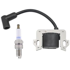 fitbest gcv160 ignition coil with spark plug for honda gcv135 gcv190 gsv160 gsv190 gc135 gc160 gc190 gc160a gc160la gc190a gc190la hrr216 hrb216 hrs216 lawn mower 30500-zl8-014 30500-zl8-004 red