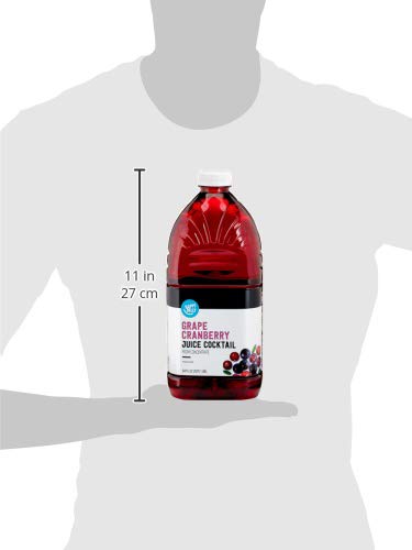 Amazon Brand - Happy Belly Grape Cranberry Juice Cocktail, 64 Fl Oz Bottle