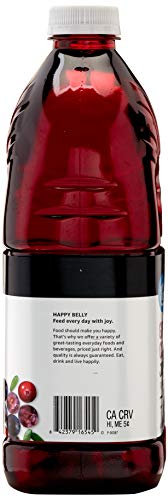 Amazon Brand - Happy Belly Grape Cranberry Juice Cocktail, 64 Fl Oz Bottle