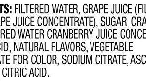 Amazon Brand - Happy Belly Grape Cranberry Juice Cocktail, 64 Fl Oz Bottle