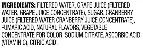 Amazon Brand - Happy Belly Grape Cranberry Juice Cocktail, 64 Fl Oz Bottle