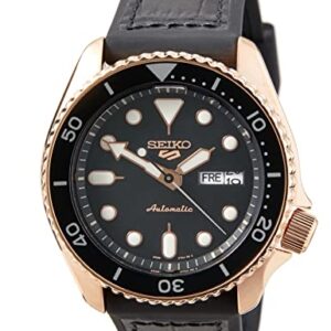 SEIKO Men's Analogue Automatic Watch with Silicone Strap SRPD76K1