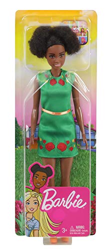 ​Barbie Dreamhouse Adventures Nikki Doll, Brunette, 11.5-Inch, in Green Dress, Gift for 3 to 7 Year Olds