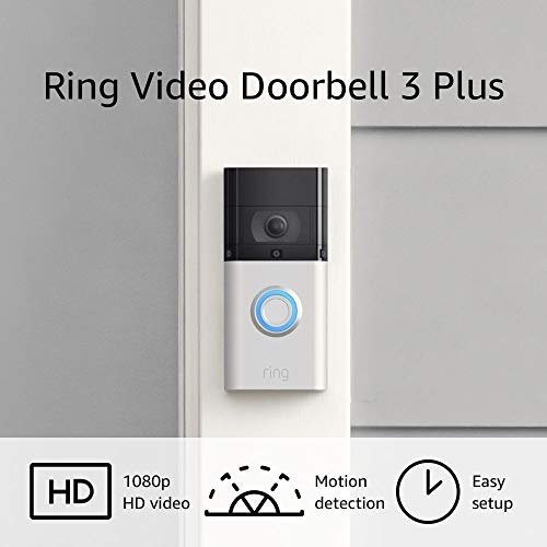 Ring Video Doorbell 3 Plus – enhanced wifi, improved motion detection, 4-second video previews, easy installation