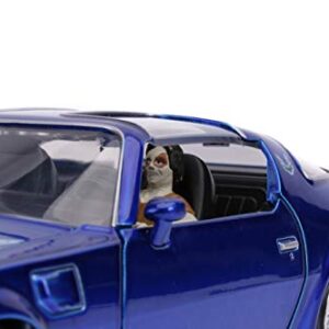 Jada Toys Hollywood Rides It Chapter Two Pennywise & Henry Bower's Pontiac Firebird, 1: 24 Blue Die-Cast Vehicle with 2.75" Die-Cast Figure