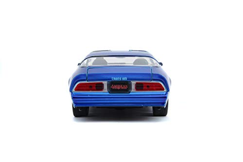 Jada Toys Hollywood Rides It Chapter Two Pennywise & Henry Bower's Pontiac Firebird, 1: 24 Blue Die-Cast Vehicle with 2.75" Die-Cast Figure