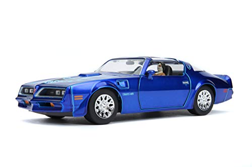 Jada Toys Hollywood Rides It Chapter Two Pennywise & Henry Bower's Pontiac Firebird, 1: 24 Blue Die-Cast Vehicle with 2.75" Die-Cast Figure