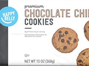 Amazon Brand - Happy Belly Premium Chocolate Chip Cookies, 13 Ounce