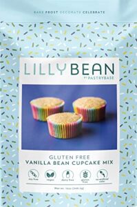 lillybean by pastrybase vanilla bean cupcake mix, 12 oz